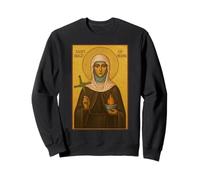 Icône orthodoxe de Sainte Brigitte d'Irlande - Chrétienne Sweatshirt