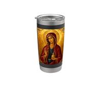 Icône orthodoxe de Sainte Marie-Madeleine Gobelet isotherme en acier inoxydable double paroi