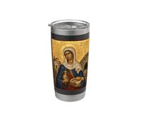 Icône orthodoxe de Sainte Marthe, sœur de Lazare Gobelet isotherme en acier inoxydable double paroi