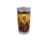 Icône orthodoxe de Sainte Photina, la Samaritaine Gobelet isotherme en acier inoxydable double paroi