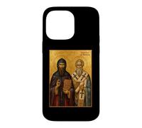 Icône orthodoxe des Saints Cyrille et Méthode Coque pour iPhone 14 Pro Max