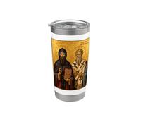 Icône orthodoxe des saints Cyrille et Méthode Gobelet isotherme en acier inoxydable double paroi