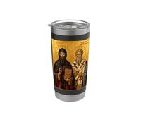 Icône orthodoxe des saints Cyrille et Méthode Gobelet isotherme en acier inoxydable double paroi