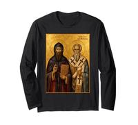 Icône orthodoxe des Saints Cyrille et Méthode Manche Longue