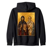 Icône orthodoxe des Saints Cyrille et Méthode Sweat à Capuche