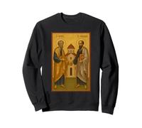 Icône orthodoxe des Saints Pierre et Paul avec l'église Sweatshirt