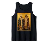 Icône orthodoxe des Saints Tikhon et Raphaël Débardeur