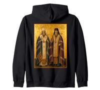 Icône orthodoxe des Saints Tikhon et Raphaël Sweat à Capuche