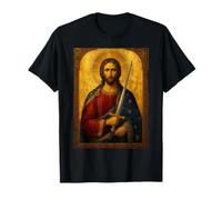 Icône orthodoxe du Christ avec l'épée T-Shirt
