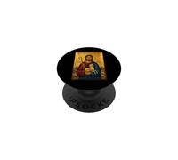 Icône orthodoxe du Christ Bon Pasteur PopSockets PopGrip Adhésif