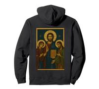 Icône orthodoxe du Christ, de la Théotokos et de Sweat à Capuche