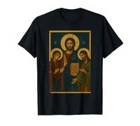Icône orthodoxe du Christ, de la Théotokos et de T-Shirt