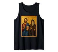 Icône orthodoxe du Christ et de l'abbé Mena Débardeur