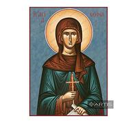 Icône orthodoxe grecque Sainte Sophie (14 x 19 cm)