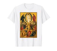 Icône orthodoxe La Transfiguration de Jésus T-Shirt Graphique avec Valeur, Homme, Blanc, S