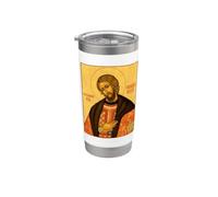 Icône orthodoxe Saint Alexandre Nevski Gobelet isotherme en acier inoxydable double paroi