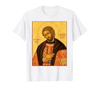 Icône orthodoxe Saint Alexandre Nevski T-Shirt Graphique avec Valeur, Homme, Blanc, S