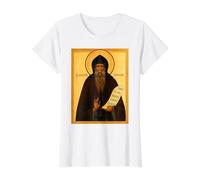 Icône orthodoxe Saint Ambroise d'Optina T-Shirt Graphique avec Valeur