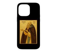 Icône orthodoxe Saint Antoine de Siya Coque pour iPhone 14 Pro Max