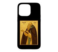 Icône orthodoxe Saint Antoine de Siya Coque pour iPhone 15 Pro Max