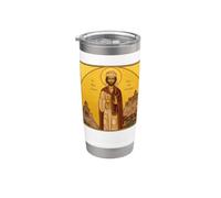 Icône orthodoxe Saint Ceux de Tbilissi Gobelet isotherme en acier inoxydable double paroi