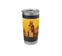 Icône orthodoxe Saint Ceux de Tbilissi Gobelet isotherme en acier inoxydable double paroi