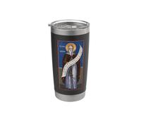 Icône orthodoxe Saint Côme de Maiuma Gobelet isotherme en acier inoxydable double paroi