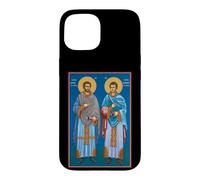 Icône orthodoxe Saint Côme et Damien de Cilicie Coque pour iPhone 15