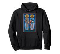 Icône orthodoxe Saint Côme et Damien de Cilicie Sweat à Capuche