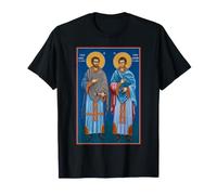 Icône orthodoxe Saint Côme et Damien de Cilicie T-Shirt