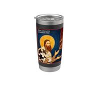 Icône orthodoxe Saint Danilo II, archevêque serbe Gobelet isotherme en acier inoxydable double paroi
