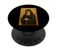 Icône orthodoxe Saint Joseph de Vatopedi PopSockets PopGrip Adhésif