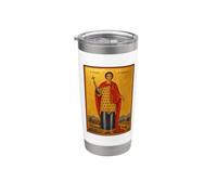Icône orthodoxe Saint Tryphon de Campsada Gobelet isotherme en acier inoxydable double paroi