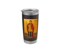Icône orthodoxe Saint Tryphon de Campsada Gobelet isotherme en acier inoxydable double paroi