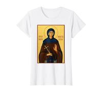 Icône orthodoxe Sainte Anastasie de Serbie T-Shirt Graphique avec Valeur