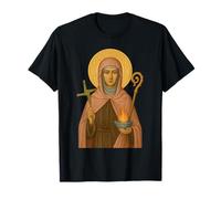 Icône orthodoxe Sainte Brigitte d'Irlande - Chrétien T-Shirt