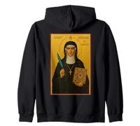 Icône orthodoxe Sainte Hildegarde de Bingen Sweat à Capuche