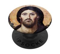 Icône Pantocrator de Jésus-Christ du monastère Sainte-Catherine PopSockets PopGrip Adhésif
