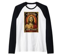 Icône sacrée de dévotion du Roi Jésus-Christ Religieux chrétien Manche Raglan