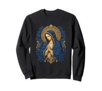 Icône sacrée de prière catholique de la Vierge Marie Sweatshirt