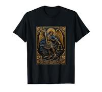 Icône sacrée médiévale de l'archange de Justice Saint Michel T-Shirt