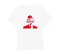 Icône The Blacklist Man T-Shirt, Femme Grandes Tailles, Blanc, 2X