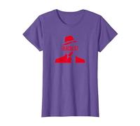 Icône The Blacklist Man T-Shirt, Femme, Violet Chiné, 3XL