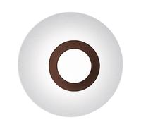 Icone Vera 50 Decken-/Wandleuchte, blanc / rouille