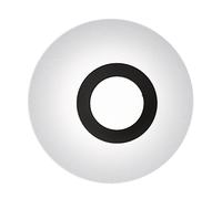 Icone Vera 50 Decken-/Wandleuchte, feuille d`argent / blanc