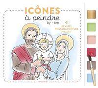 MAM-E Icônes à peindre – 12 cartes, pinceau et peinture inclus