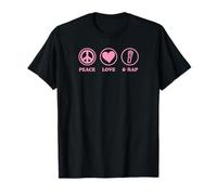 Icônes Basiques Simples de la Paix, de l'amour et du Rap T-Shirt