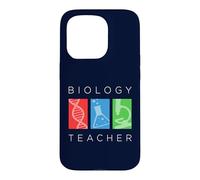 Icônes colorées de Professeur de Sciences de biologie Coque pour iPhone 15 Pro