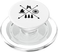 Icônes de Camping Hipster Motif Croix PopSockets PopGrip pour MagSafe