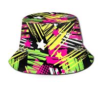 Icônes De La Mode Rétro des Années 80 Et 90 Homme Femme Chapeaux De Plage Confortable Chapeaux De Seau Pliable Casquettes Visières pour Shopping Randonnée Voyage Voyages